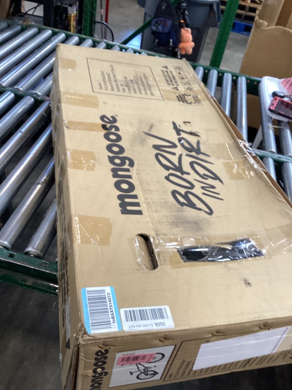 Photo 1 of Mongoose Switch Freestyle BMX Kids Bike, Mag Wheels, Small Stand-Over Steel Frame, Chain Guard, Foot Brake, Boys and Girls 5 - 7 Years Old, 18-Inch Wheels, Black