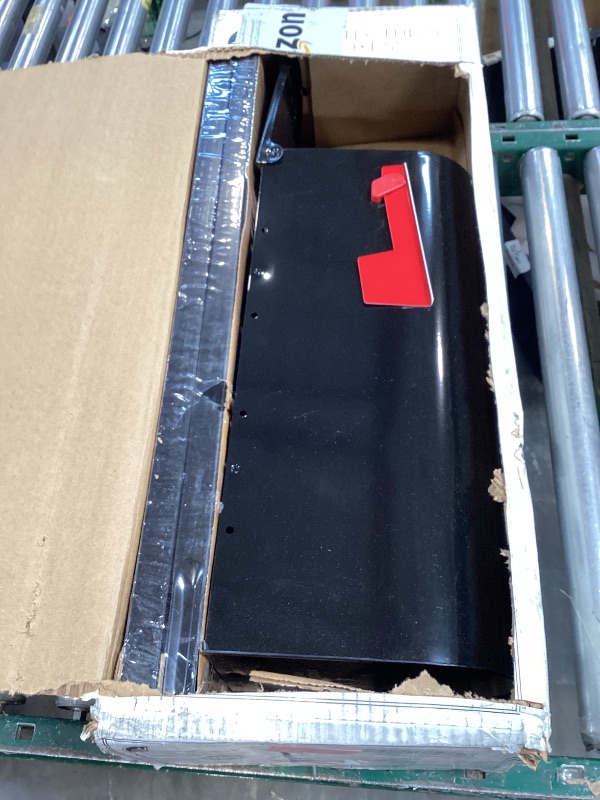Photo 1 of Architectural Mailboxes Mailbox to Go Mailbox with Post, Black, Medium