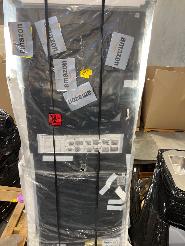 Photo 1 of Samsung Bespoke AI Laundry Hub 4.6 Cu. Ft. Large Capacity Washer and 7.6 Cu. Ft. Gas Dryer Stack, with Flex Auto Dispense System, Brushed Black, WH46DBH500GVA3