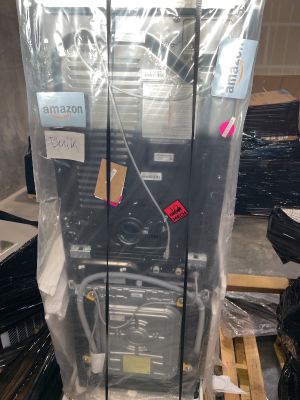 Photo 1 of Samsung Bespoke AI Laundry Hub 4.6 Cu. Ft. Large Capacity Washer and 7.6 Cu. Ft. Gas Dryer Stack, with Flex Auto Dispense System, Brushed Black, WH46DBH500GVA3