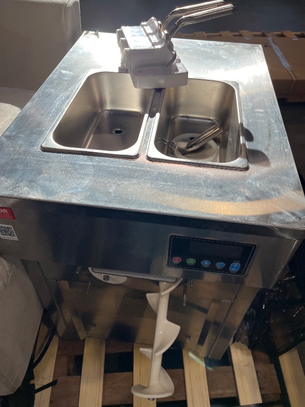 Photo 1 of VEVOR Commercial Ice Cream Machine 21 QT/H Yield Soft Serve Ice Cream Maker
