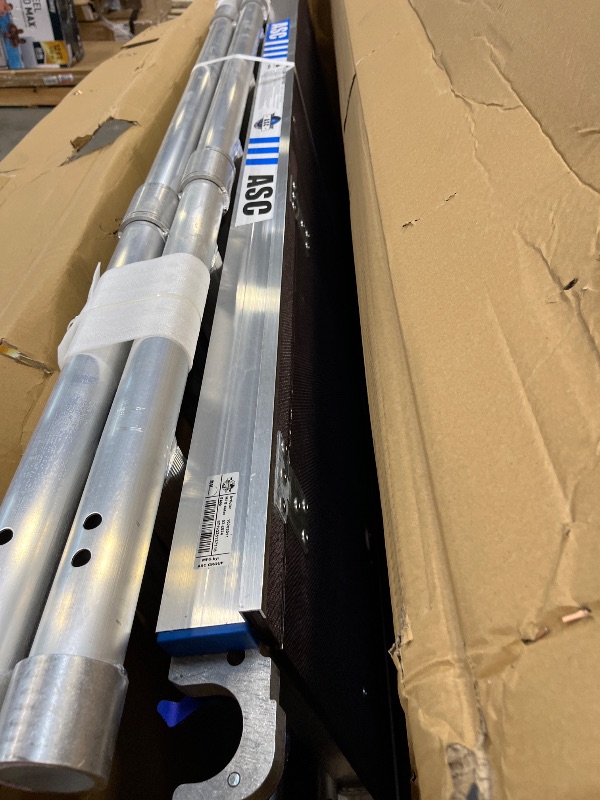 Photo 1 of ASC Group A-Line Aluminum Scaffold Basic | Folding Tower with Hatch | 500 lbs Load Capacity | 3'2" Platform Height - 9'8" Working Height | Multipurpose Scaffolding

