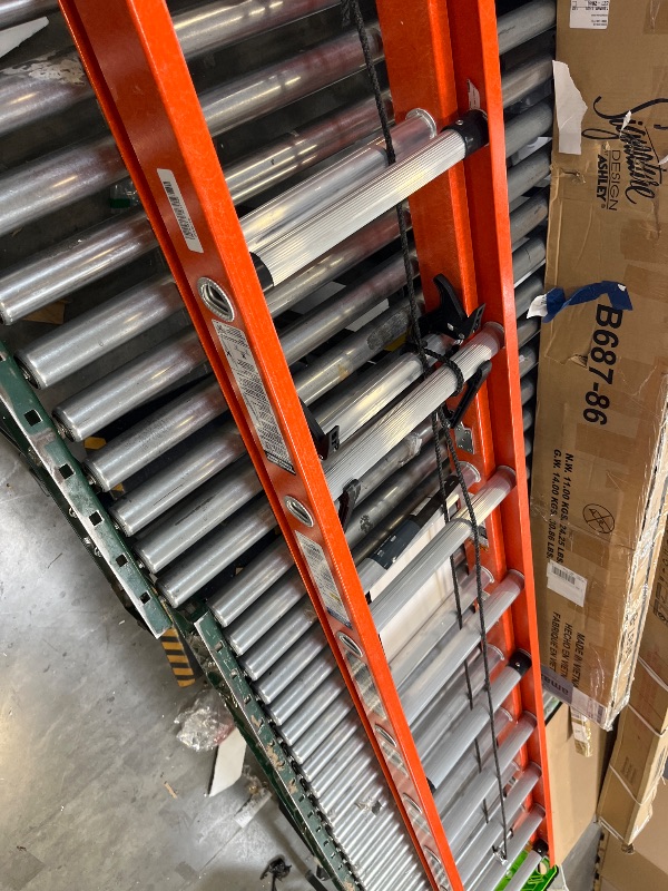 Photo 1 of Louisville Ladder 20-Foot Fiberglass Extension Ladder, 300-Pound Load Capacity, Type IA, L-3022-20PT