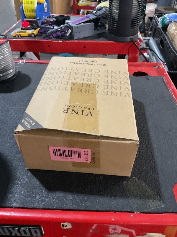 View 2 of **BOTTLES ONLY, MISSING ALL ACCESSORIES** Vine Creations Amber Glass Spray Bottles, 2 Pack Glass Refillable Bottles for Cleaning solutions, 16 oz Spray Bottle for Cleaning, Mister Spray Bottle, Amber Spray Bottles with Waterproof Labels