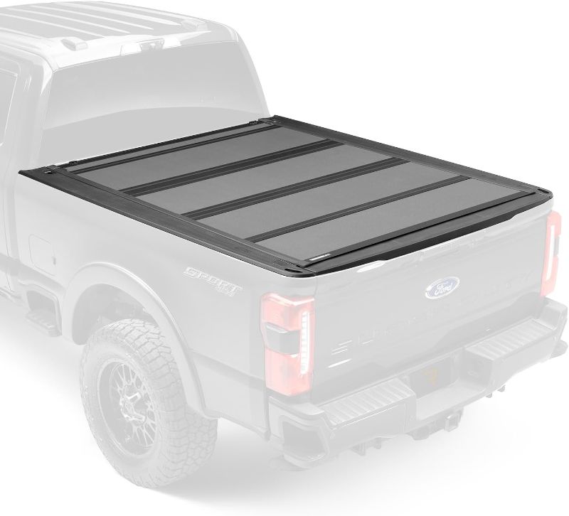 View 1 of ** STOCK PHOTO FOR REFERENCE ONLY**
RealTruck BAK BAKFlip MX4 Soft Cover Folding Truck Bed Tonneau Cover | 448330 | Fits 2017-2026 Ford F-250/350 Super Duty 6' 10" Bed (81.9")