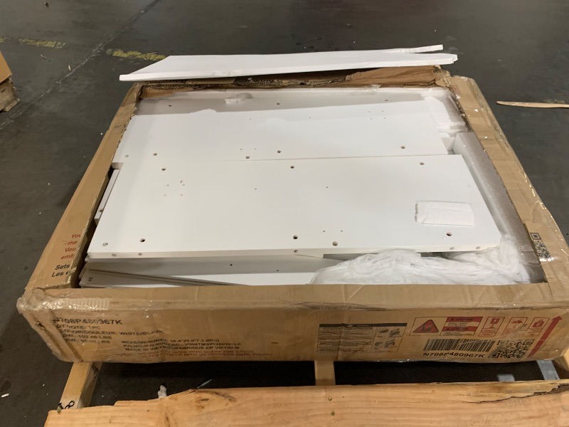 Photo 1 of ***PARTIAL SET - PRICE ADJUSTED***
*** BOXES 1 & 4 OF SET ONLY ****
Merax Queen Murphy Bed with Desk and Storage, White