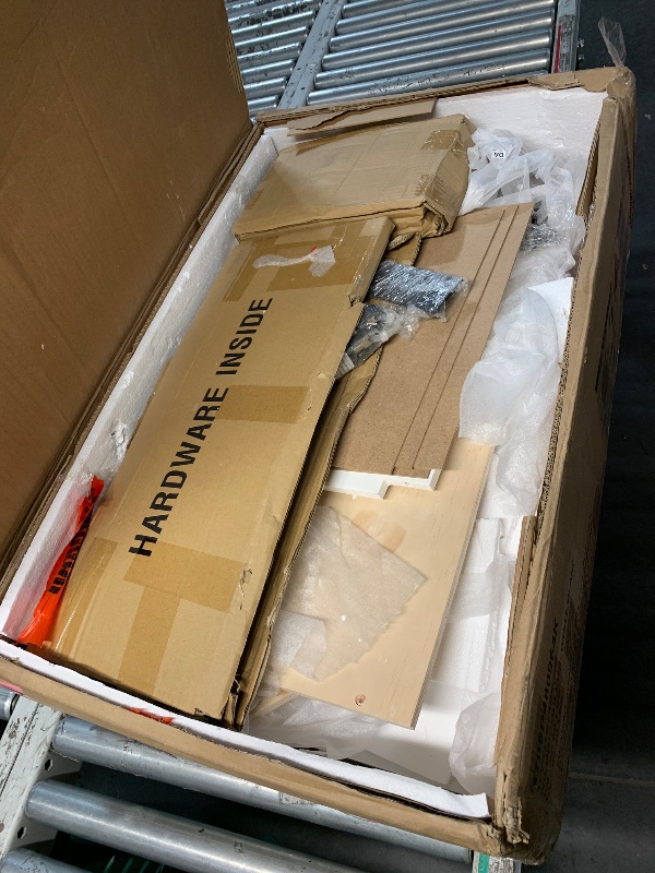 Photo 1 of ***PARTIAL SET - PRICE ADJUSTED***
*** BOXES 1 & 4 OF SET ONLY ****
Merax Queen Murphy Bed with Desk and Storage, White