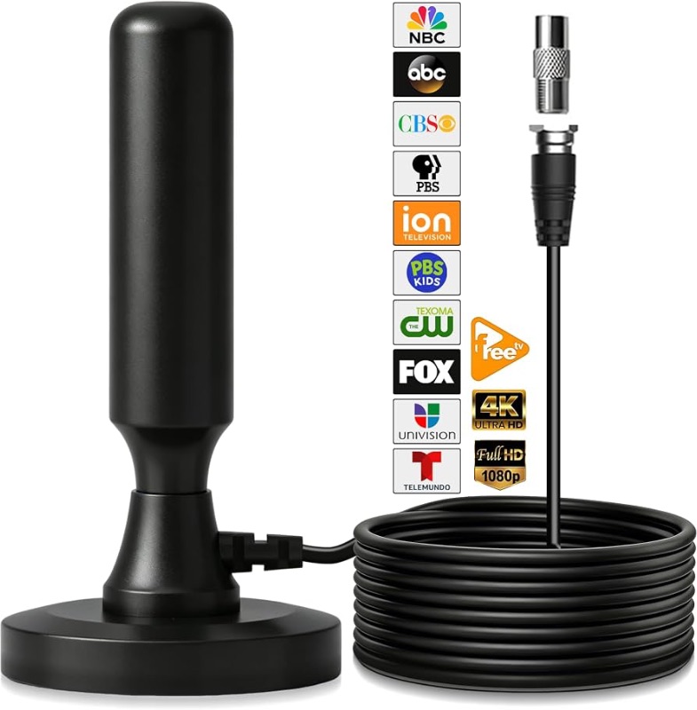 Photo 1 of ***STOCK PHOTO FOR REFERENCE ONLY***
TV Antenna for Local Channels, 2026 Digital TV Antenna for Smart TV Indoor
Long Range 360° Reception TV Antenna for Smart TV Indoor without Cable, Easy to Install, Supports 4K 1080p 10FT
