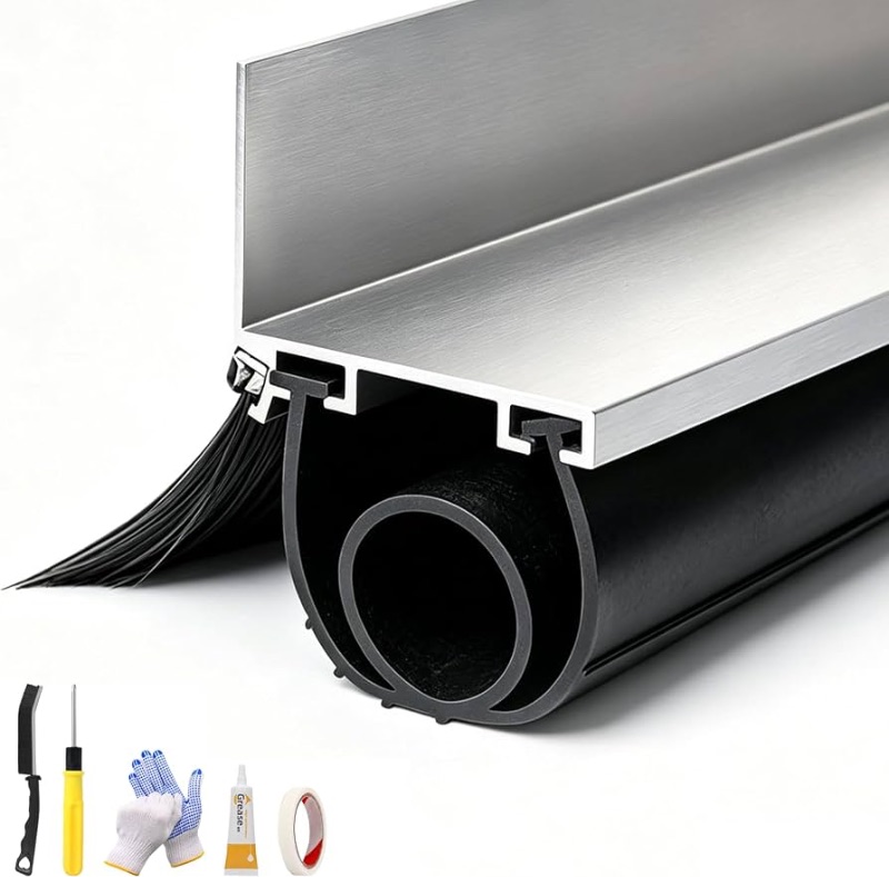 Photo 1 of ***STOCK PHOTO FOR REFERENCE ONLY***
Feet Universal Garage Door Seals Kits Aluminum Track