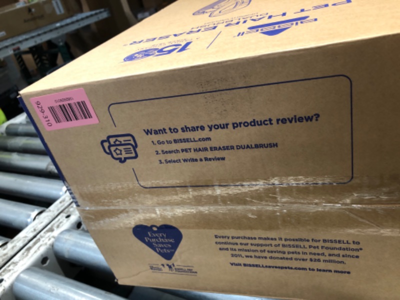 Photo 1 of ***FACTORY SEALED***Bissell Pet Hair Eraser DualBrush Upright Vacuum with Two Brush Rolls, DualBrush Self-Cleaning Technology, HEPA Sealed Allergen System, Bright FurFinder Headlights, Lift-Off Pod, 42946 shipping damage