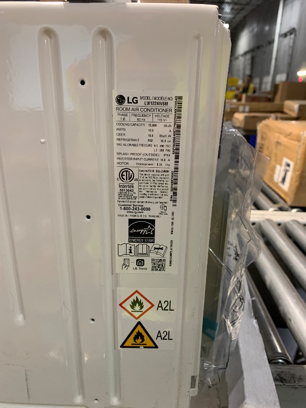 View 2 of *** PARTS ONLY ***
LG 12,000 BTU Window AC, Dual Inverter, WiFi & Remote, Voice Control,White