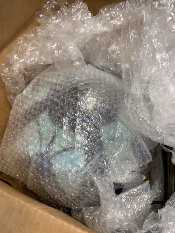 View 3 of **DAMAGED***HomeBeauty TL0037 Tiffany Style Blue Floral Lamp ** FOR PARTS ONLY **