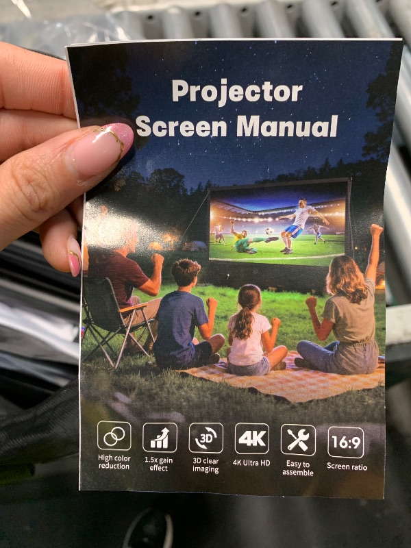 Photo 1 of ***STOCK PHOTO FOR REFERENCE ONLY **Portable Projector Screen with Stand