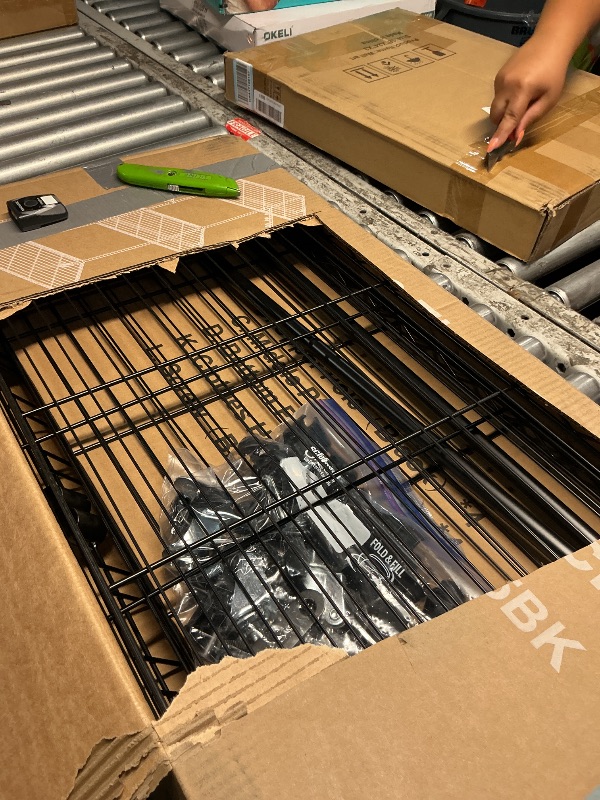 View 3 of *missing pieces*OLIXIS Rolling Clothes Rack, Heavy Duty Garment Rack, 35" L, Metal Black