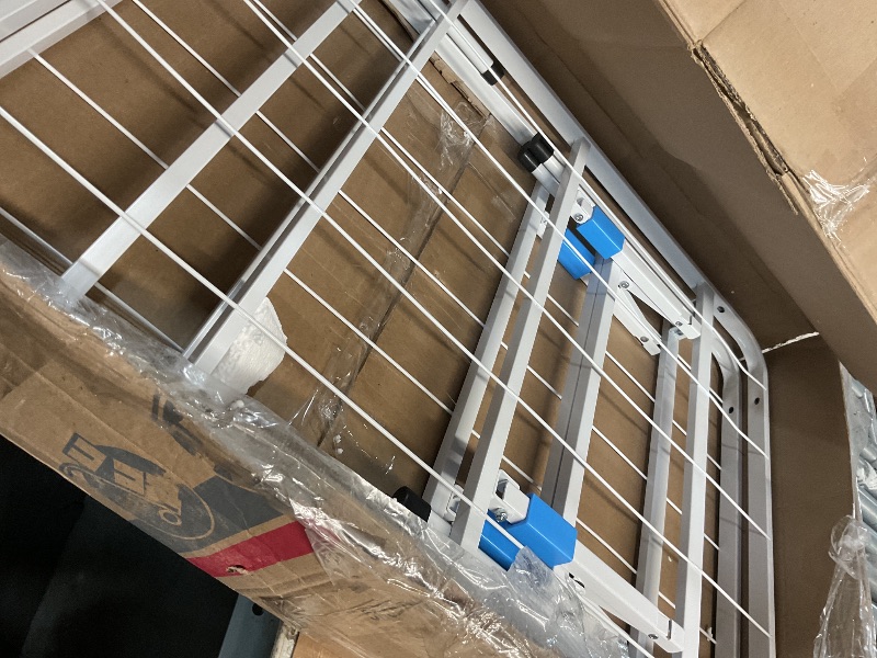 View 2 of ** STOCK PHOTO FOR REFERENCE, ONLY REFER TO PHOTO**
ZTH Twin Bed Frame, 12 inch Reinforced Heavy Duty Metal Platform Bed, White
