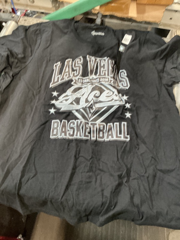 View 2 of ***STOCK IMAGE FOR REFERENCE***
WNBA Las Vegas Aces Logo T-Shirt, Men's Big and Tall, Black, 2X Tall