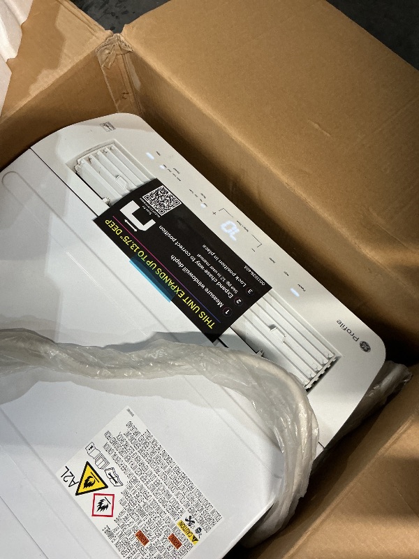 View 3 of ** PARTS ONLY NOT GETTING COLD AND HEAVILY USED**
GE Profile ClearView 10300 BTU Smart Inverter Window Air Conditioner ***ALLOW UPRIGHT FOR 24 Hrs BEFORE USE***