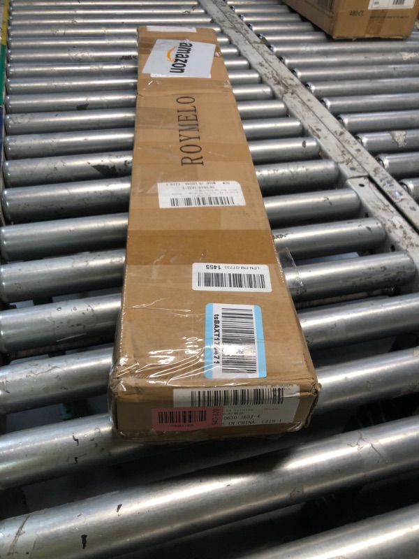 View 3 of ***USED UNKOWN IF MISSSING PIECES***
Roymelo 64" Bifold Sliding Barn Door Hardware Track Kit,Side Mounted Black J Shape Roller,Smoothly and Quietly,Assembly Easy,Fit Four 15" Bi-Folding Doors (Door Not Included)
