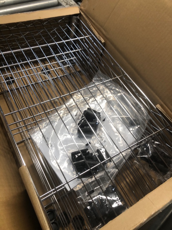 View 2 of ***MISSING PARTS***
Amazon Basics 5-Shelf Wire Shelving Unit, 23.2" x 13.4" x 60", Chrome