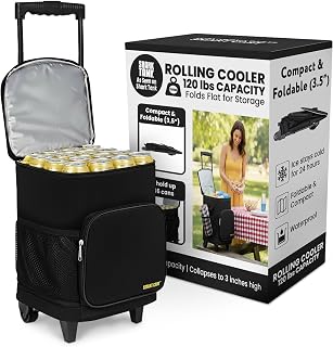 View 1 of ***STOCK PHOTO REFERENCE ONLY***
Cooler with Wheels and Handle, 80 Cans Rolling Cooler