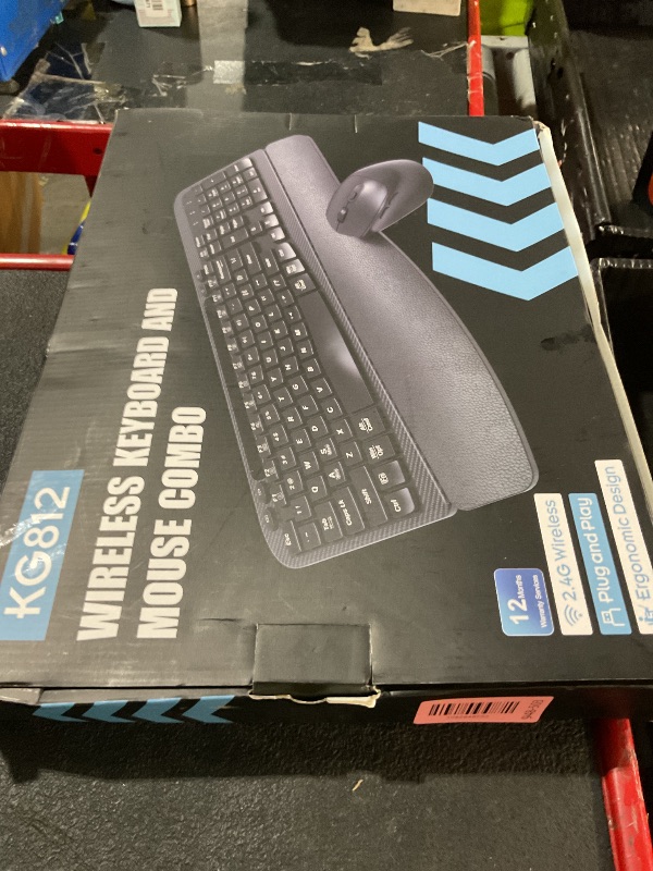 View 2 of ** no USB port **
Hayyiesh Ergonomic Wave Keys Wireless Keyboard and Mouse Combo, Full Size with Memory Foam Wrist Rest & Phone Holder, 2.4G Cordless Set with USB-C Adapter for Windows Mac Desktop Laptop (Pink)