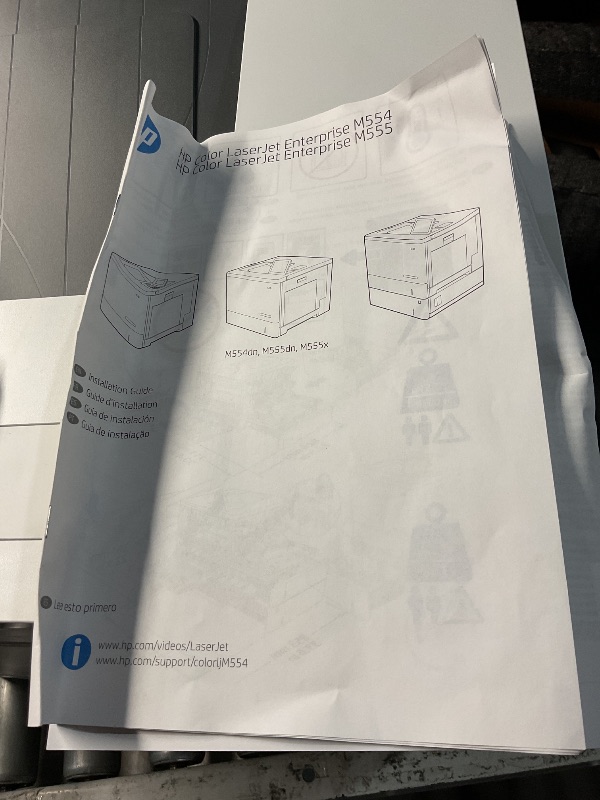 View 10 of *** PARTS ONLY NONFUNCTIONAL***
HP Color LaserJet Enterprise M554dn Duplex Printer (7ZU81A)