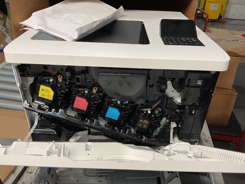View 5 of *** PARTS ONLY NONFUNCTIONAL***
HP Color LaserJet Enterprise M554dn Duplex Printer (7ZU81A)