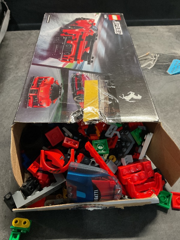 View 3 of ***MISSING PARTS***LEGO Speed Champions Ferrari SF90 XX Stradale Sports Car Building Set (77254)