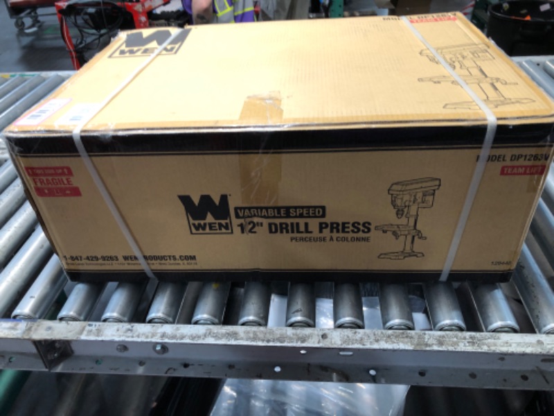 View 2 of ***FACTORY SEALED***WEN 12-Inch Benchtop Drill Press, 6.2-Amp Variable Speed Motor with Cast Iron Construction, Laser and LED Work Light (DP1263V)