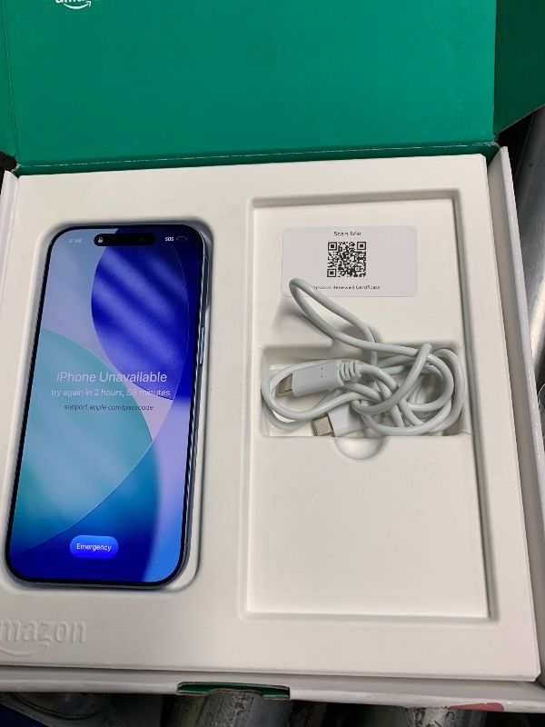 View 3 of ***LOCKED FOR PARTS ONLY***Apple iPhone 17, US Version, 256GB, eSIM, Mist Blue- locked (Renewed Premium)
