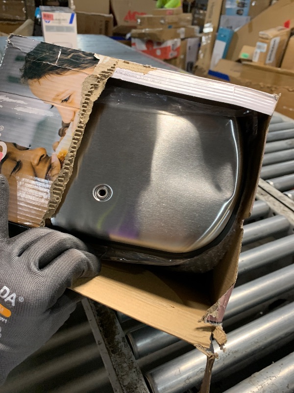 View 2 of (dented) Oggi Stainless Steel Roll Top Bread Box