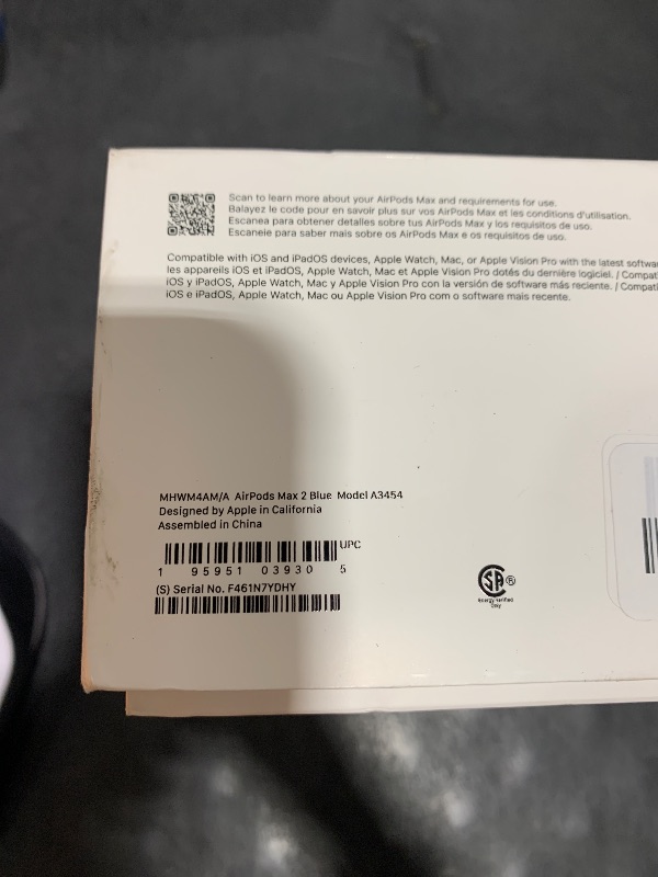 Photo 1 of Apple AirPods Max 2 Wireless Over-Ear Headphones - Blue