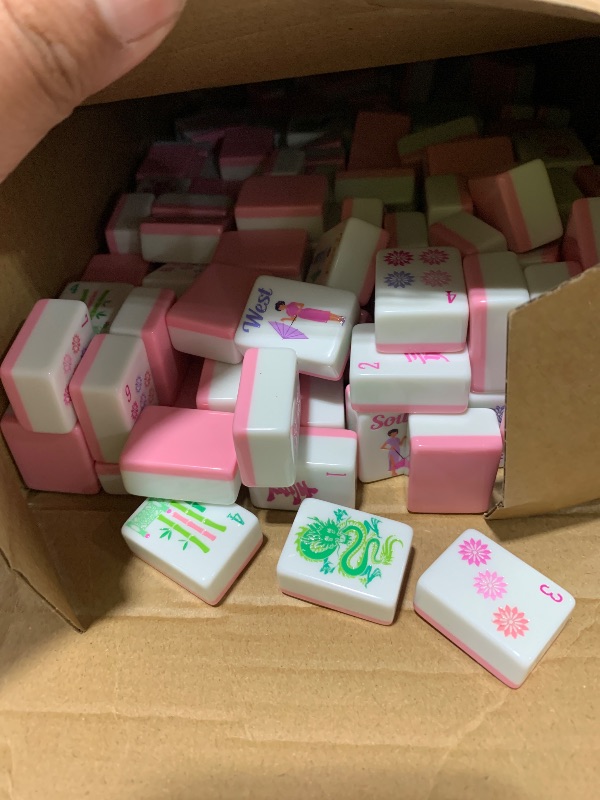 View 3 of Arrowbash American Mahjong Tiles Set (Pink)