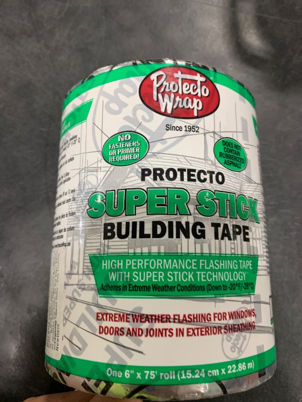 View 2 of Protecto Wrap Super Stick Flashing Tape 6" x 75'