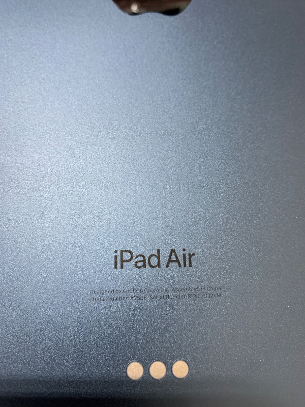 View 3 of Apple iPad Air (5th Gen) 256GB Blue Wi-Fi