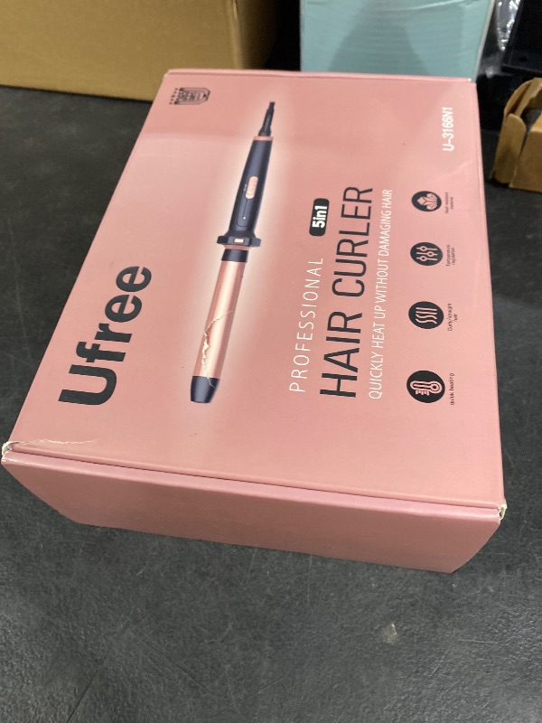 Photo 1 of Ufree 5-in-1 Curling Iron and Flat Iron Set