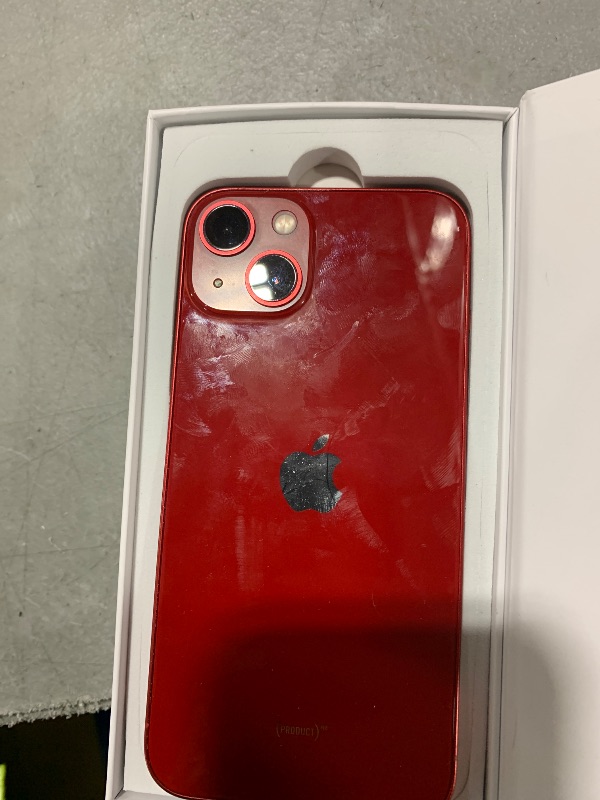 Photo 1 of Apple iPhone 13, 128GB, (PRODUCT) RED - Unlocked (Renewed)