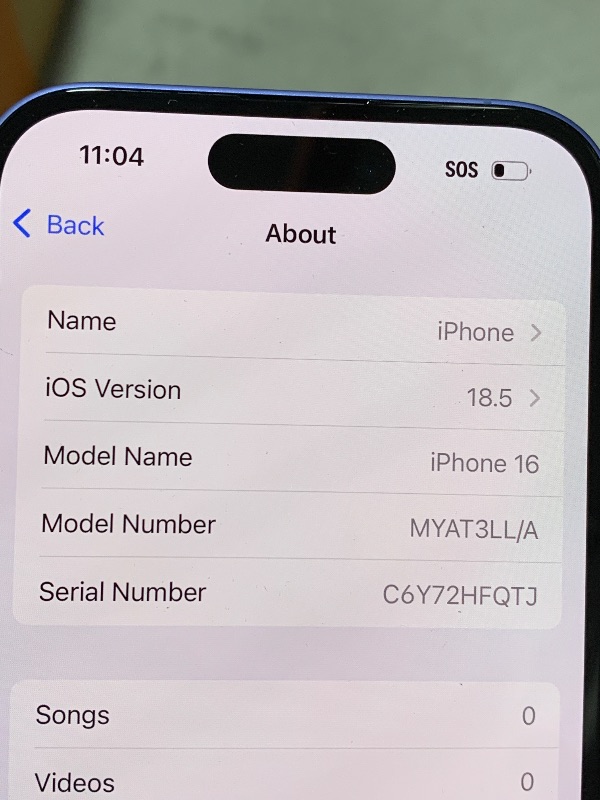 Photo 1 of Apple iPhone 16 128GB Ultramarine - Unlocked (Renewed)