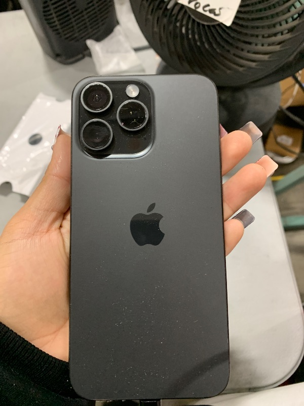 Photo 1 of Apple iPhone 15 Pro Max, 256GB, Black Titanium - Unlocked (Renewed)