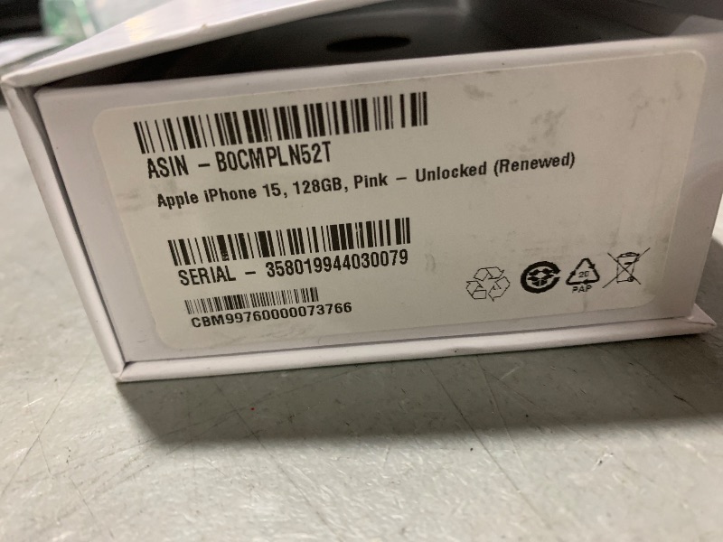 View 2 of Apple iPhone 15 128GB Pink Unlocked