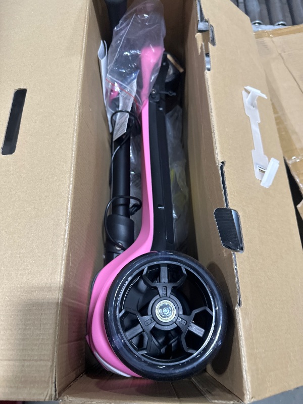 View 3 of IRIMMY Kids Electric Scooter - Pink, 150W Motor, 5MPH, 3-Wheel