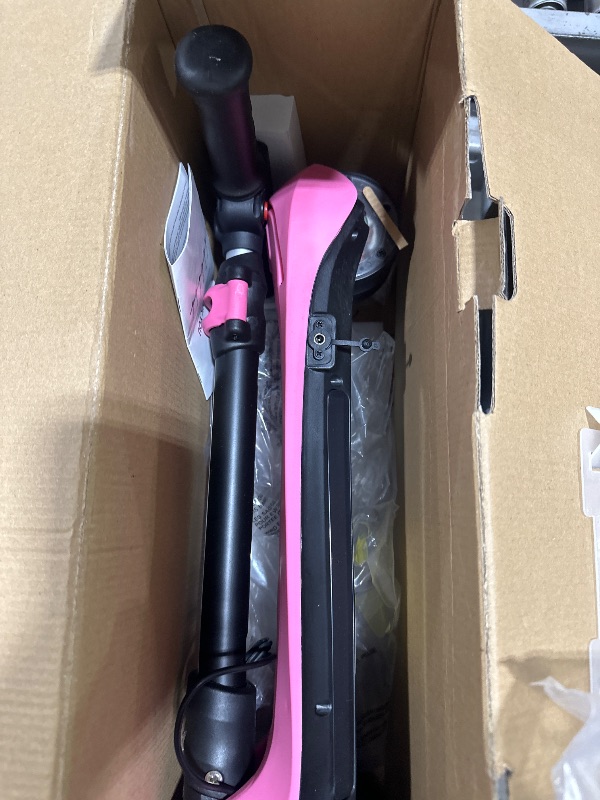 View 4 of IRIMMY Kids Electric Scooter - Pink, 150W Motor, 5MPH, 3-Wheel