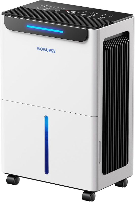 Photo 1 of 1600 Sq.ft Dehumidifier for Basement - 21 Pints, Drain Hose & Humidity Control Large Room Dehumidifiers for Home, RV, Bathroom, Bedroom - 3 Modes & 24H Timer White