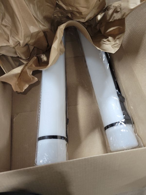 Photo 1 of (2 Pack) White Expandable Poster Tube with Strap - Storage Tubes with Caps and Labels for Use as Document Tubes