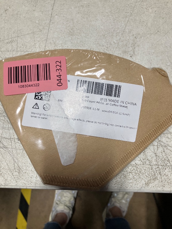 Photo 1 of 160 Count #4 Cone Coffee Filters 8-12 Cup Disposable Coffee Filters 4 Cone Paper Unbleached Natural Number 4 Filters Paper Compatible with Ninja Coffee Filter, Drip and Pour Over Coffee Maker