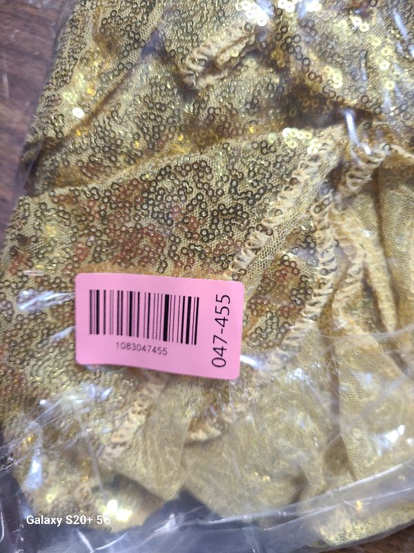 Photo 1 of 2×8FT-4PCS Gold Sequin Backdrop Curtains Panels, Photography Backdrop Glitter Curtains Fabric Background for Christmas Wedding Party Decor