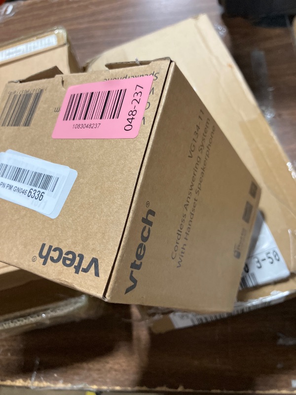 Photo 1 of [New] VTech VG134-11 DECT 6.0 Cordless Home Phone with Bluetooth Connection, Digital Answering Machine, Backlit Display,Full Duplex Speakerphone, Caller ID/Call Waiting,1000 ft Range (Black)