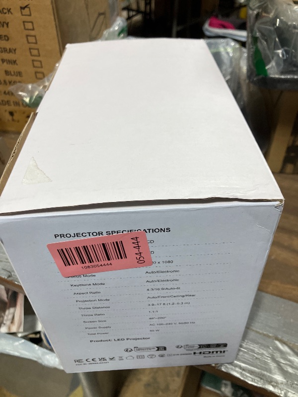 Photo 1 of [Short Throw/1500ANSI/Built in Apps] 4K Outdoor Projector with WiFi and Bluetooth, Auto Focus Projector with Dual-Mode Stand, Smart Portable Proyector with Netflix/YouTube/PrimeVideo & Dolby