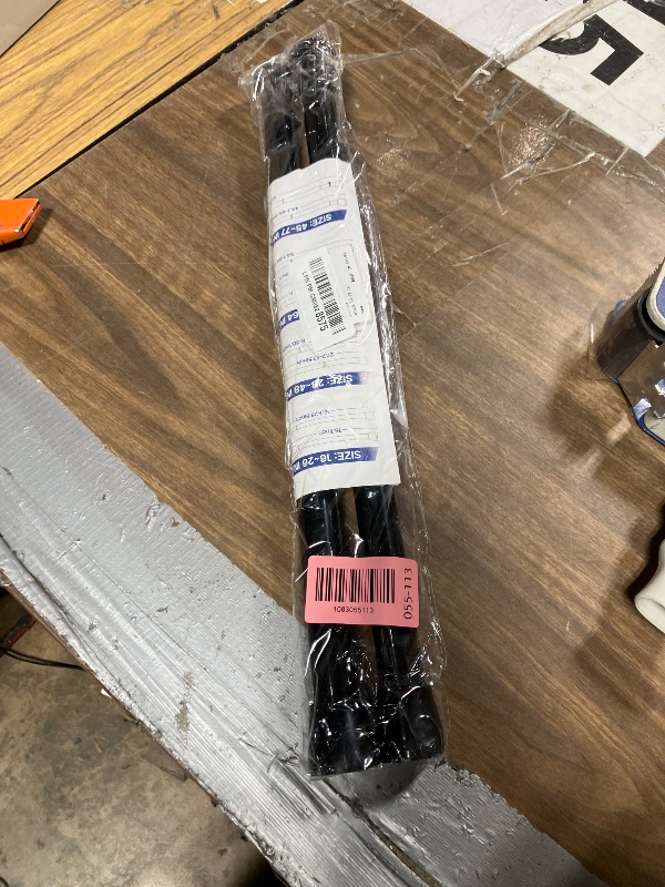 Photo 1 of 2 Pack Black Small Tension Curtain Rod 16-26 Inch