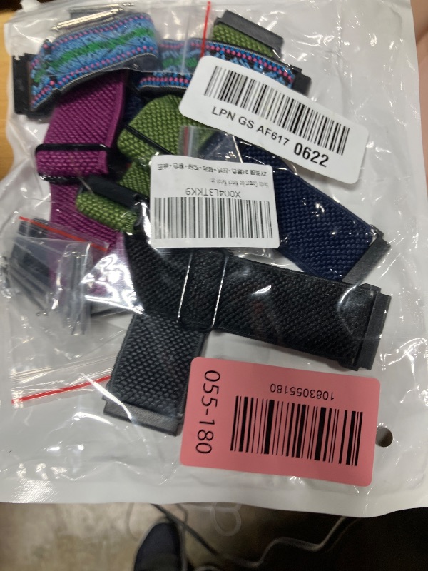 Photo 1 of 24mm Quick Release Elastic Watch Bands Compatible with Garmin Venu X1/Suunto 9/9 Baro/9 Titanium/D5/7/TicWatch Altas/Pro 5/Pro 5 Enduro/COROS Nomad/iTouch AIR 4 41mm 46mm/AIR 3 44mm/G-shock ga2100